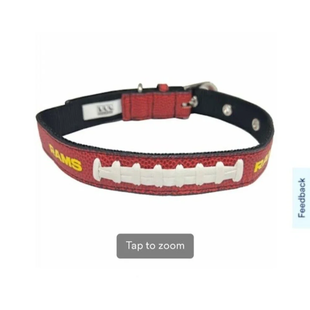 Pets First Best Dog Collar New NFL Signature PRO PVC-Leather Premium Dog Collar